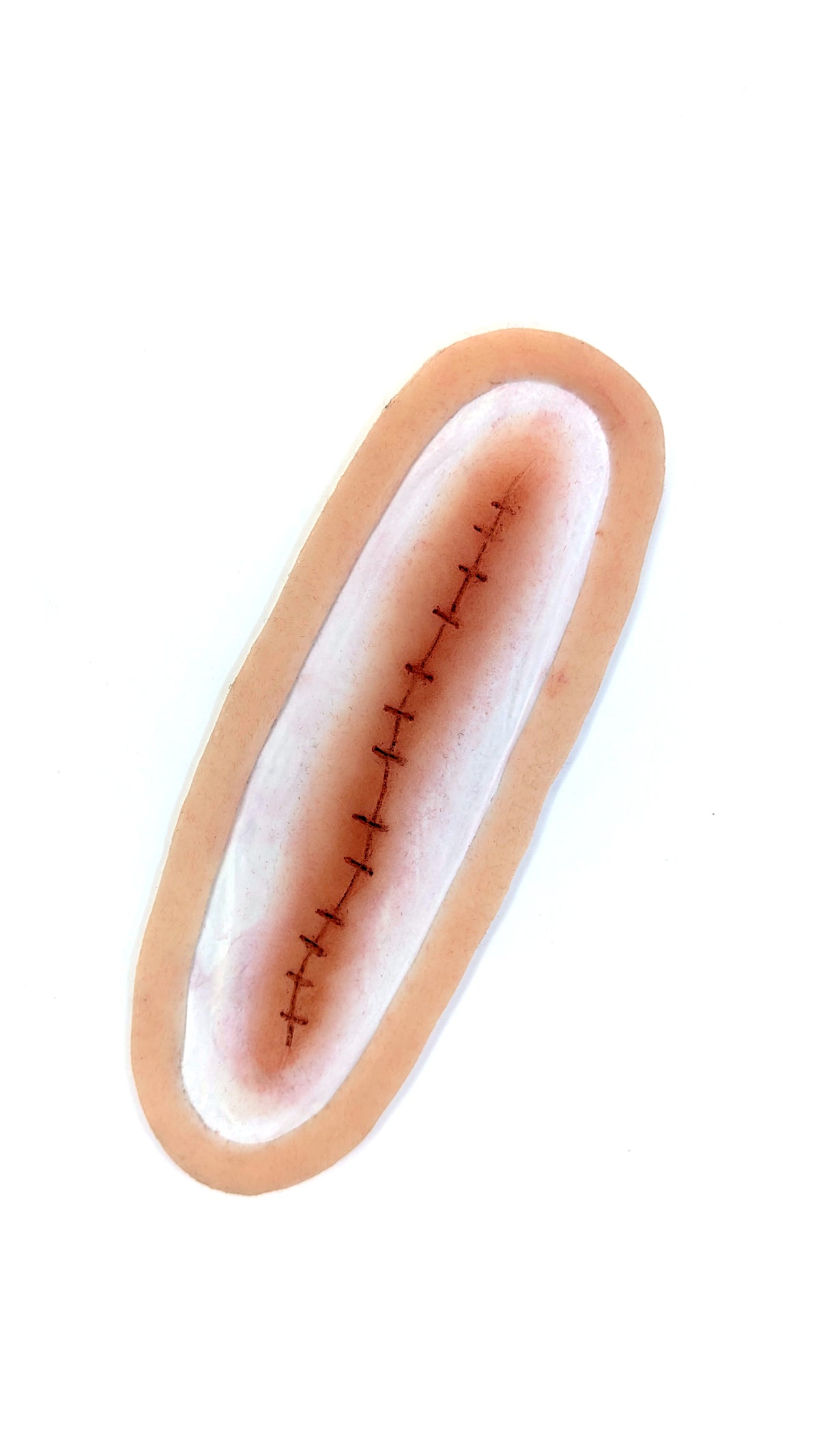Pre-Painted Raw Scar Wound Encapsulated Silicone Prosthetic