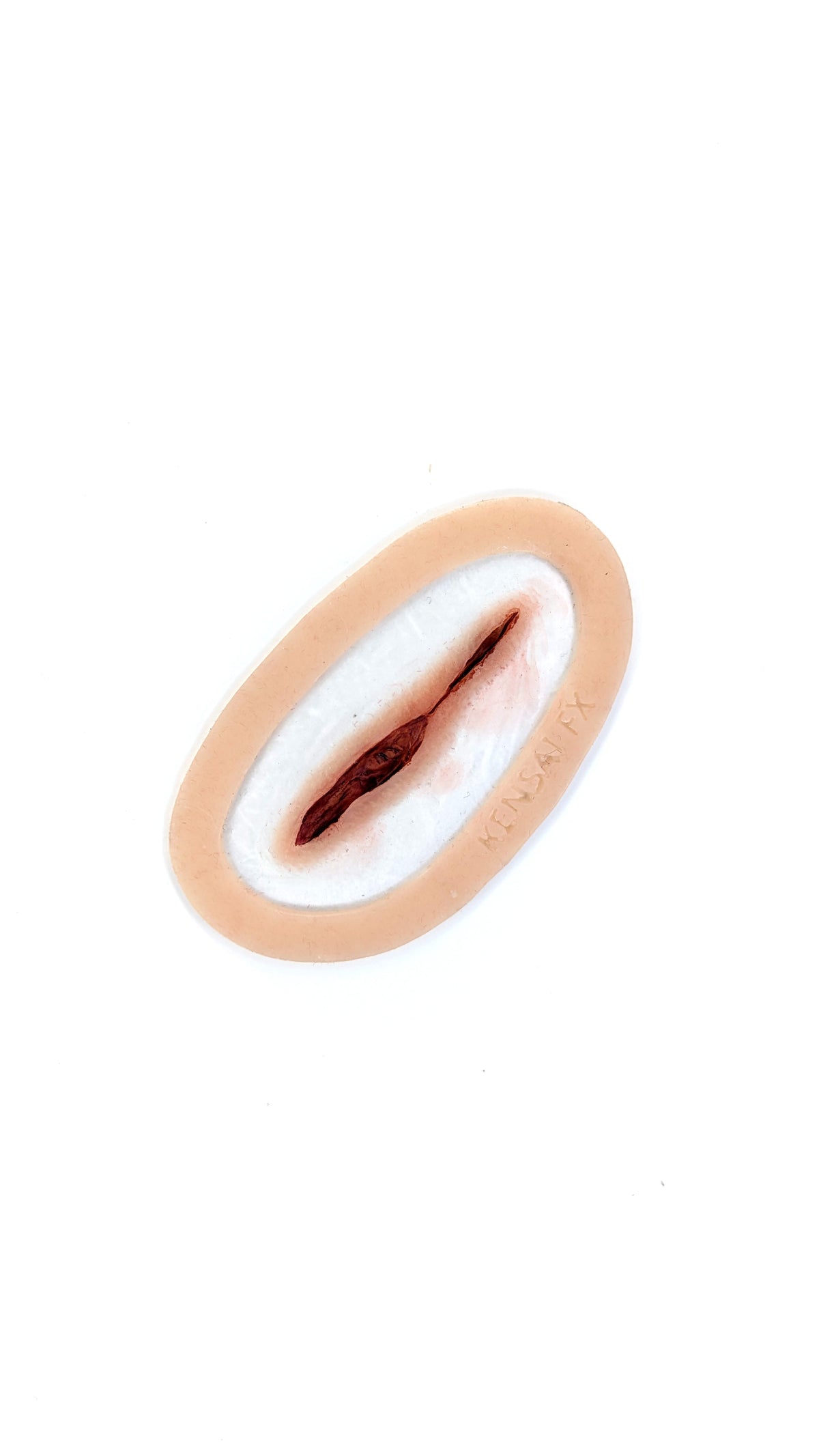 Pre-Painted Straight Laceration Encapsulated Silicone Prosthetic