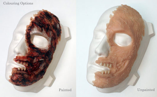 Realistic Two-Face Half Mask – Comic Villain Split-Face Cosplay & FX Prosthetic