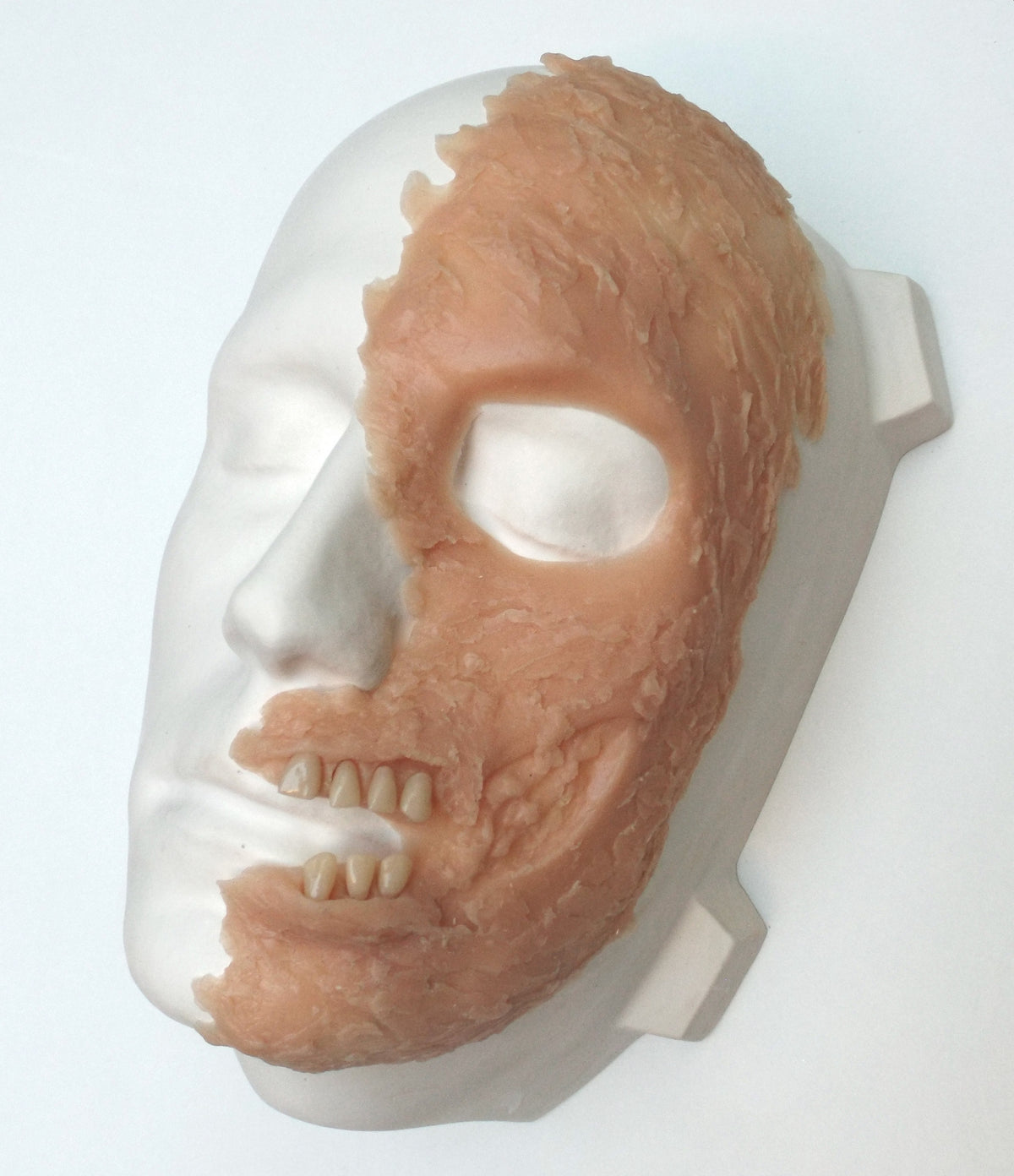 Realistic Two-Face Half Mask – Comic Villain Split-Face Cosplay & FX Prosthetic